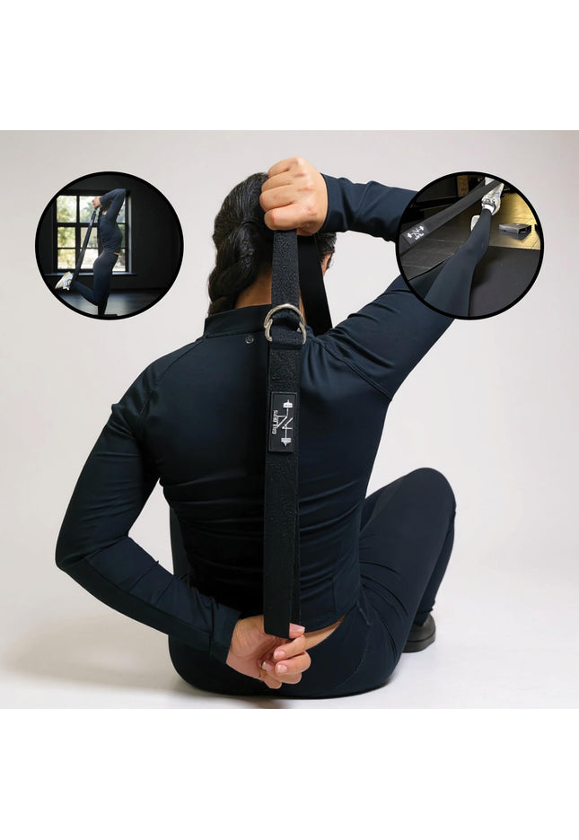 Yoga Stretching Strap with D-Ring 183cm