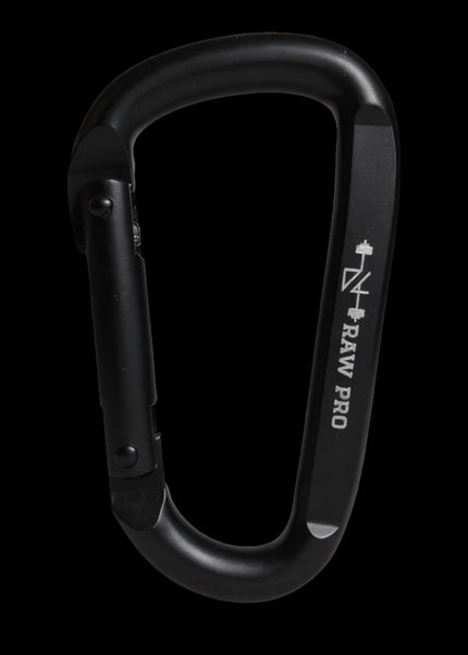 Heavy-Duty Black Carabiner Clips (2-Pack)