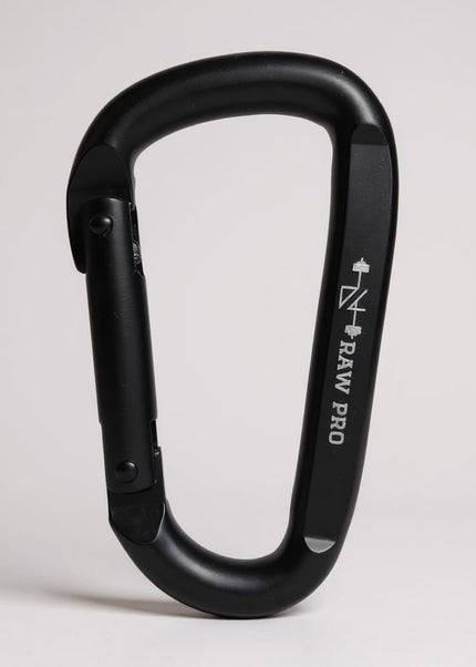 Heavy-Duty Black Carabiner Clips (2-Pack)