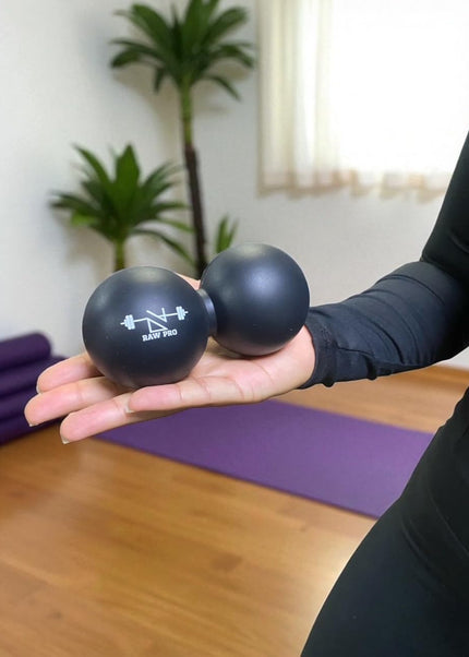 Massage Balls Set of 3 Spiked, Smooth and Peanut