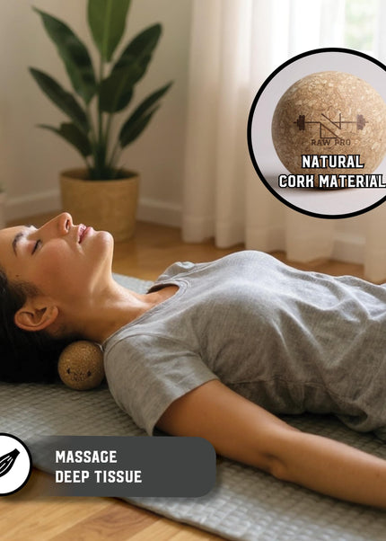 Cork Massage Balls Set of 2 7cm