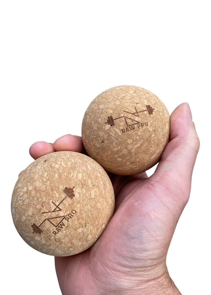 Cork Massage Balls Set of 2 7cm