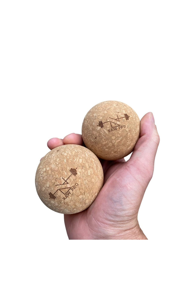Cork Massage Balls Set of 2 7cm