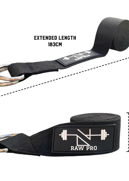Yoga Stretching Strap with D-Ring 183cm