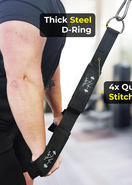 Tricep/Bicep Rope Cable Attachment - Double Loop Design