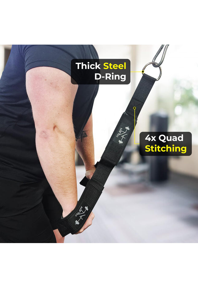 Tricep/Bicep Rope Cable Attachment - Double Loop Design