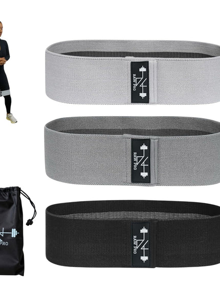 Fabric Booty Bands Set of 3 with Fabric Carry Bag