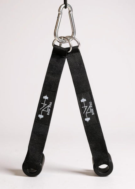 Gym Cable Machine Handles (Set of 2) and Carabiners