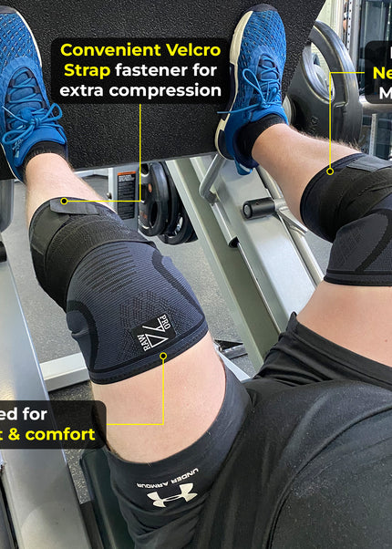 Knee Compression Sleeve with Velcro Strap