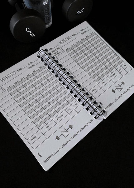 A6 Workout Tracker Notebook 130-Page Fitness Log