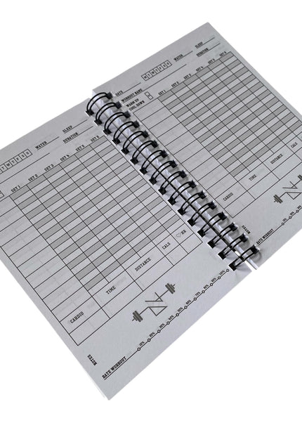 A6 Workout Tracker Notebook 130-Page Fitness Log
